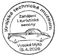 Zahájení I. turistické sezóny Krajského technického muzea ve Vysokém Mýtě